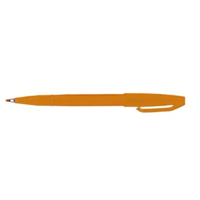 Abbildung von Pentel S520 F Sign Pen Faserschreiber, 0,8 mm Strichstärke, orange, 12er Pack