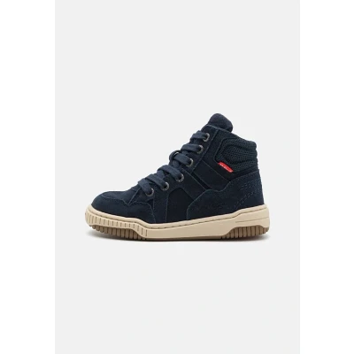 Abbildung von Kickers Unisex Schnürstiefelette für Kinder, Größe: 32, Marine Schuhe