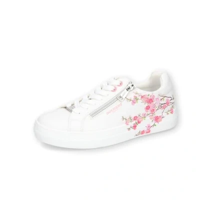 Abbildung von Dockers by Gerli Damen Low Top Sneaker, Frauen Halbschuhe,Business,Freizeit,straßenschuhe,Strassenschuhe,Sportschuhe,Weiss/Multi,38 EU