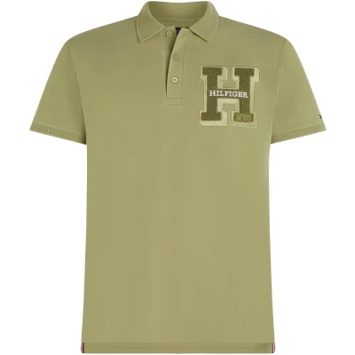 Abbildung von Tommy Hilfiger Big &amp; Tall Poloshirt &quot;BOUCLE H EMBRO REG POLO&quot;, Große Größen, Marken Applikation
