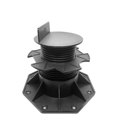 Abbildung von ECOTRAVERS Stelzlager höhenverstellbar Terrassenlager zu den Balken HL 60 135 mm Terrassendielen Unterkonstruktion Plattenlager Stellfuss