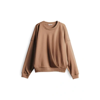 Abbildung von OPUS Gowdie Sweatshirt, Damen, Größe: 40, Creamy camel