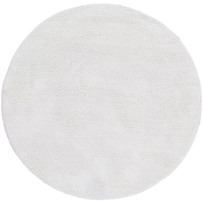 Abbildung von carpetfine Teppich &quot;Silky&quot;, rund, Shaggy, Langflor, uni, besonders weich, handarbeit