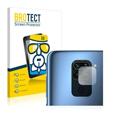 Abbildung von BROTECT Schutzglas für Xiaomi Redmi Note 9 (NUR Kameraschutz) Schutzfolie Panzer Folie Glas [Extrem Kratzfest 9H, Anti Fingerprint,