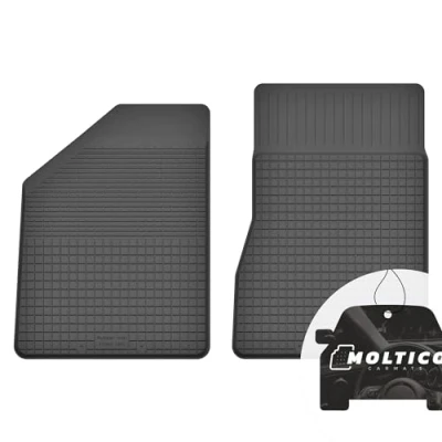 Abbildung von Vorne Gummimatten mit Rand Auto Fußmatten Gummi Automatten Passgenau 2 teilig Set passend für Toyota RAV4 I 1994 2000