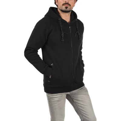Abbildung von Indicode Jeans Idbarnhill Sweatjacke, Herren, Größe: Medium, Black