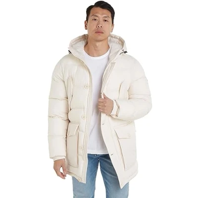 Abbildung von Tommy Hilfiger Essential Rockie Wintermantel, Herren, Größe: XXL, Weathered white