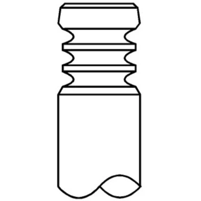 Abbildung von GIEFFE 0386 Einlaßventil 32mm Ventilschaft verchromt, Ventilschaftende gehärtet
