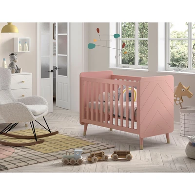 Abbildung von Vipack Kinderbett, (Made in Europe), m. LF 60x120cm, verst. Lattenboden, MDF lackiert, wahlweise 3 Farben