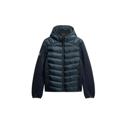 Abbildung von Superdry Hooded Storm Hybrid Übergangsjacke, Herren, Größe: XL, Eclipse navy marl