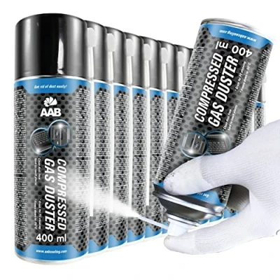 Abbildung von AABCOOLING Kältespray Reiniger 12 x 400ml, Druckluftspray, Icespray für Schnelles Einfrieren, Einfaches Abkühlen von Mechanischen und Elektronik Teilen, Eisspray, Kühlspray, Kühler, 50C