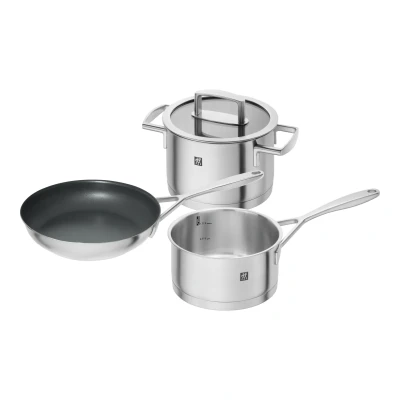 Abbildung von Zwilling Topf Set &quot;Vitality&quot;, Edelstahl 18/10, (Set, 4 tlg., 1x Kasserolle Ø 16 cm, Kochtopf Bratpfanne 20 cm), Induktion