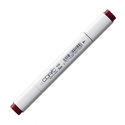 Abbildung von COPIC Classic Marker Typ R 59, Cardinal, professioneller Layoutmarker, mit einer breiten und feinen Spitze