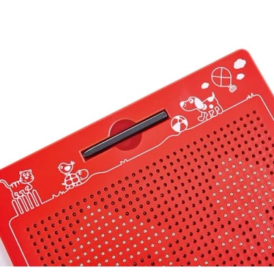 Abbildung von Hape Magnetische Zeichentafel, zum Mitnehmen, rot, groß 280 x 255 12 mm, ab 3 Jahre