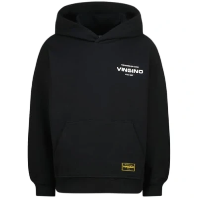 Abbildung von Vingino Boy&#039;s Basic Hoody Hooded Sweatshirt, Schwarz, 6 Jahre