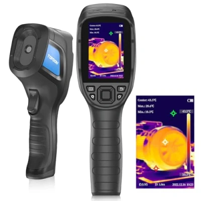 Abbildung von TOPDON TC004 Lite Wärmebildkamera, 240x180 IR Auflösung Infrarot Kamera, 15 Stunden Laufzeit, 20C bis 550C, 1X/2X/4X Bildzoom Thermal Camera, 25Hz