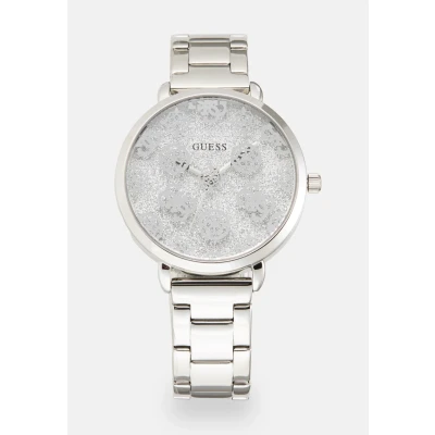 Abbildung von Guess Sugarplum Uhr silvercoloured, Damen, Größe: One Size, Silver coloured