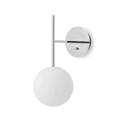 Abbildung von Audo TR Bulb Suspended Wandleuchte, Stecker, stahlgrau/weiß