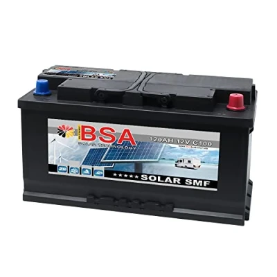 Abbildung von BSA Solar SMF 120AH 12V Solarbatterie Wohnmobil Versorgungsbatterie Batterie ersetzt 100Ah 110Ah