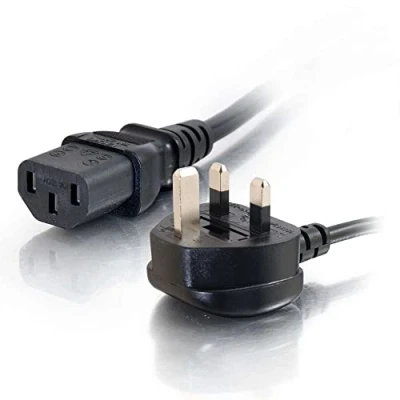 Abbildung von C2G 0,5 Meter UK Netzkabel (IEC320C13 nach BS 1363) 1,5 Fuß Wasserkocherkabel/Netzkabel, 88511