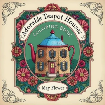 Abbildung von Adorable Teapot Houses: 50 Delightful Homes with Decorative Details for a Creative Coloring Experience (Fantasy Collection)