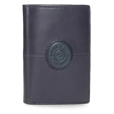 Abbildung von Pepe Jeans Cracker Vertikale Geldbörse mit Geldbörse, blau, 8,5 x 11,5 1 cm, Leder, Talla única,