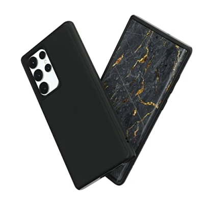 Abbildung von RhinoShield Case kompatibel mit [Samsung Galaxy S22 Ultra] SolidSuit Stoßdämpfende &amp; schlanke Schutzhülle Premium Finish 3.5 Meter Fallschutz Klassik Schwarz