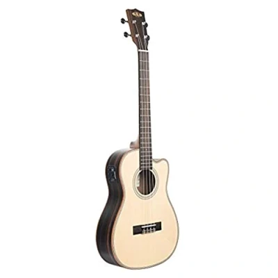 Abbildung von Kala Brand Music Co. KA SSEBY B CE 4 Saiten Ukulele rechts natur Bariton