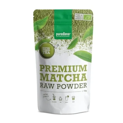 Abbildung von Purasana® Premium Matcha Tee Bio 75g, 100% Reines Grüntee Pulver aus Japan, Beschleunigt Stoffwechsel &amp; Stärkt Immunsystem, Ideal für Smoothies, Lattés Rezepte Vegan zertifiziert