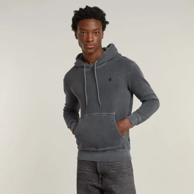 Abbildung von G STAR Overdyed Kapuzenpullover, Herren, Größe: Small, Dk black gd