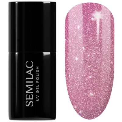 Abbildung von Semilac UV Nagellack Hybrid 331 Blink Pink 7ml Kollektion Cat Eye Effect