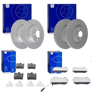 Abbildung von ATE Bremsscheiben + CERAMIC vorne hinten passend für C Klasse W203 S203 SLK R171