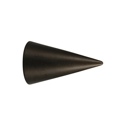 Abbildung von iso design 1 Paar Endstücke Spitze schwarz für 20 mm Gardinenstangen