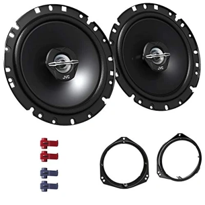 Abbildung von JVC CS J1720X Lautsprecher mit Einbauset passend für Opel Corsa C 2000 2006 Türen vorne 600 W 170mm 2 Wege Koax