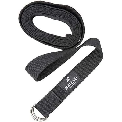 Abbildung von Yogagurt 1.80m x 3.5 cm Schwarz