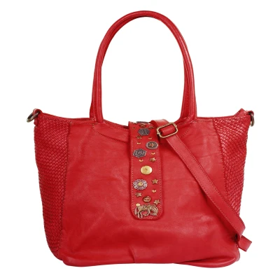 Abbildung von forty Henkeltasche, echt Leder, Made in Italy
