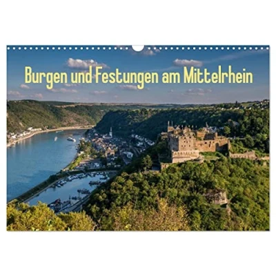 Abbildung von Burgen und Festungen am Mittelrhein (Wandkalender 2025 DIN A3 quer), CALVENDO Monatskalender