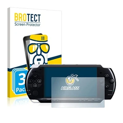 Abbildung von BROTECT Schutzglas für Sony PSP 3004 (3 Stück) Schutzfolie Panzer Folie Glas [Extrem Kratzfest 9H, Anti Fingerprint, Ultra Transparent]