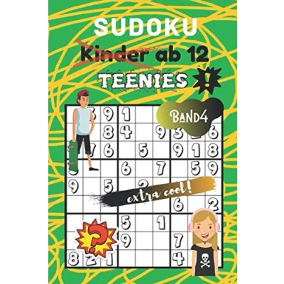 Abbildung von Sudoku Kinder ab 12 Band 4: für Teenies 80 kindgerechte &amp; coole Rätsel Ideal als Geschenk Rätselblock Jahre