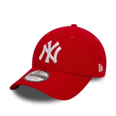 Abbildung von New Era York Yankees MLB League Essential Rot Verstellbare 9Twenty Cap One Size