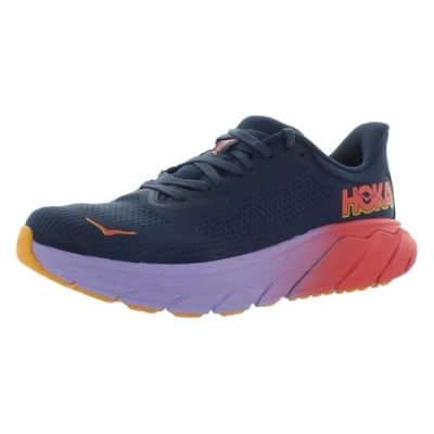 Abbildung von HOKA Arahi Laufschuh Straße, Damen, Größe: 37 1/3, Blue/pink/lilac Schuhe
