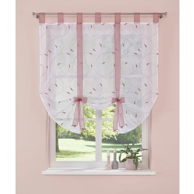 Abbildung von my home Raffrollo &quot;Clara&quot;, mit Schlaufen, transparent, Polyester, Stickerei
