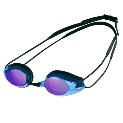 Abbildung von Arena Tracks Mirror Schwimmbrille blackblue multiblack, Größe: One Size, black blue multi