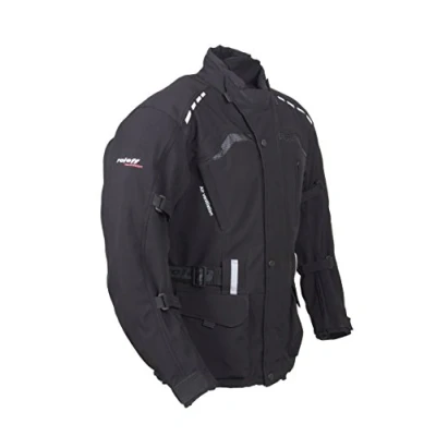 Abbildung von Roleff Racewear Unisex 15126 Lange Softshell Motorradjacke mit Protektoren und Klimamembrane, Schwarz, XXL EU