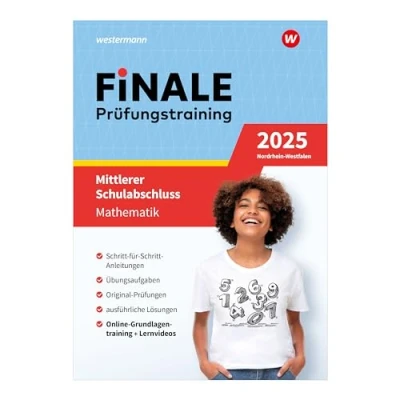 Abbildung von FiNALE Prüfungstraining Mittlerer Schulabschluss Nordrhein Westfalen: Mathematik 2025 Arbeitsbuch mit Lösungsheft und Lernvideos