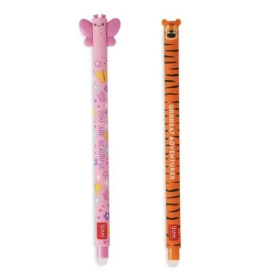 Abbildung von Legami Gelschreiber Erasable Gel Pen Butterfly + Tiger Set