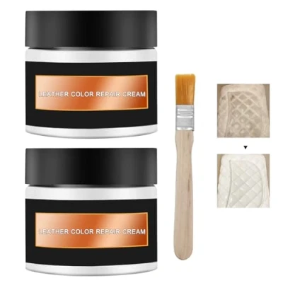 Abbildung von HASAIKA® Ledercreme Farblos, Lederpflege, Ledercreme, Leder Lederreiniger, Intensive Lederpflege und Pflege,für Auto, Ledercouch,Schuhe,Taschen(weiß)