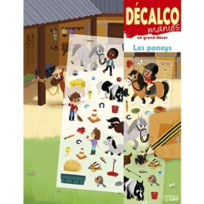 Abbildung von Decalcomanies sur un grand décor Les poneys Dès 5 ans