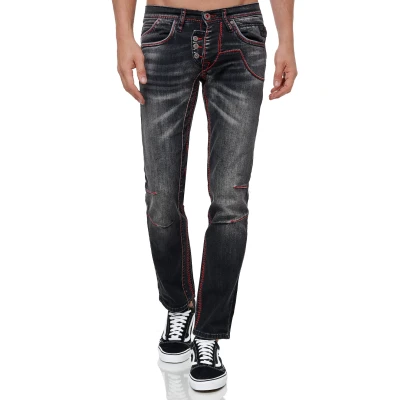 Abbildung von Rusty Neal Ruben Jeans Slim Fit, Herren, Größe: 29x32, Schwarz