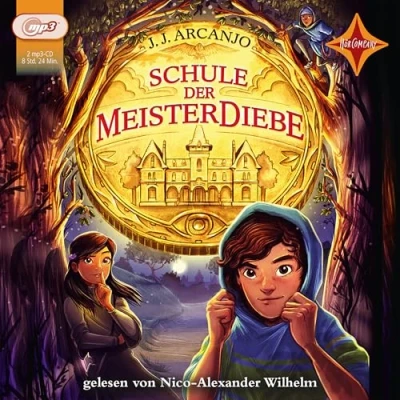 Abbildung von Schule der Meisterdiebe: Sprecher: NIco Alexander Wilhelm. 2 MP3 CD. Laufzeit ca.520 Min.